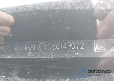 2019 Chevrolet Equinox Lt z USA, uszkodzony, nr VIN 2GNAXKEV9K6149072